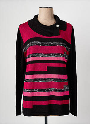 Pulover cu guler înalt negru CHRISTINE LAURE femeie