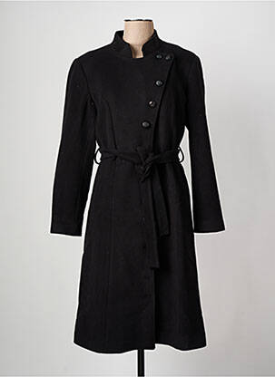 Palton lung negru GRIFFON femeie