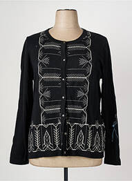 Vestă cu mâneci lungi elasticitate negru CHRISTINE LAURE femme