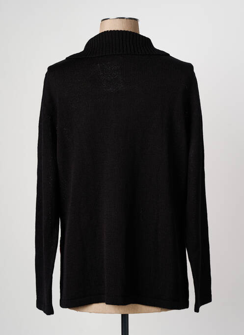 Pulover cu guler înalt negru CHRISTINE LAURE femeie