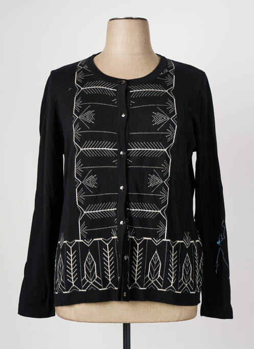 Vestă cu mâneci lungi elasticitate negru CHRISTINE LAURE femme