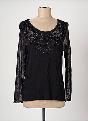 Tricou mâneci lungi mâneci lungi negru CHRISTINE LAURE femeie