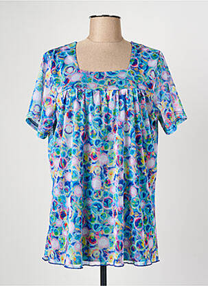 Tunică mâneci scurte albastru GRIFFON femeie