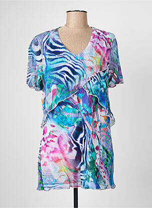 Tunică mâneci scurte albastru GRIFFON femeie