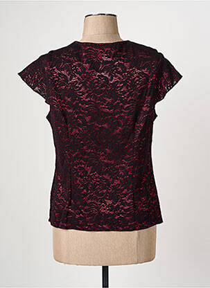 Top elasticitate mâneci scurte negru CHRISTINE LAURE femme