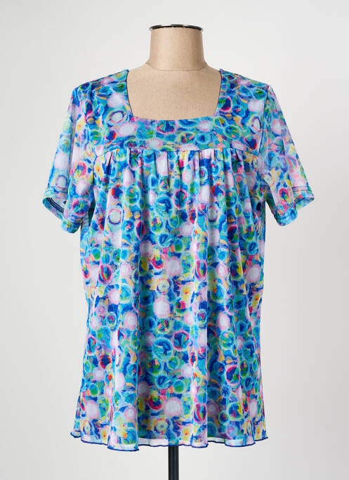 Tunică mâneci scurte albastru GRIFFON femeie