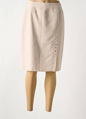 Fustă midi bej CHRISTINE LAURE femeie