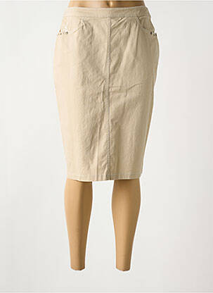 Fustă midi bej CHRISTINE LAURE femeie