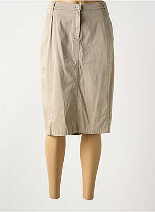 Fustă midi bej FRANCE RIVOIRE femeie