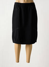 Fustă midi croială dreaptă negru CHRISTINE LAURE femme