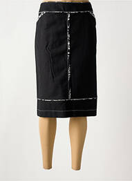 Fustă midi croială dreaptă negru CHRISTINE LAURE femme