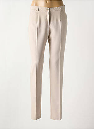 Pantalon slim bej CHRISTINE LAURE femeie