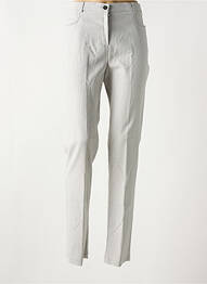 Pantalon slim talie elastică mărime normală gri CHRISTINE LAURE femme