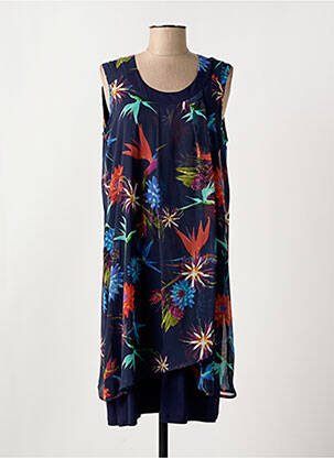 Rochie midi albastru CHRISTINE LAURE femeie