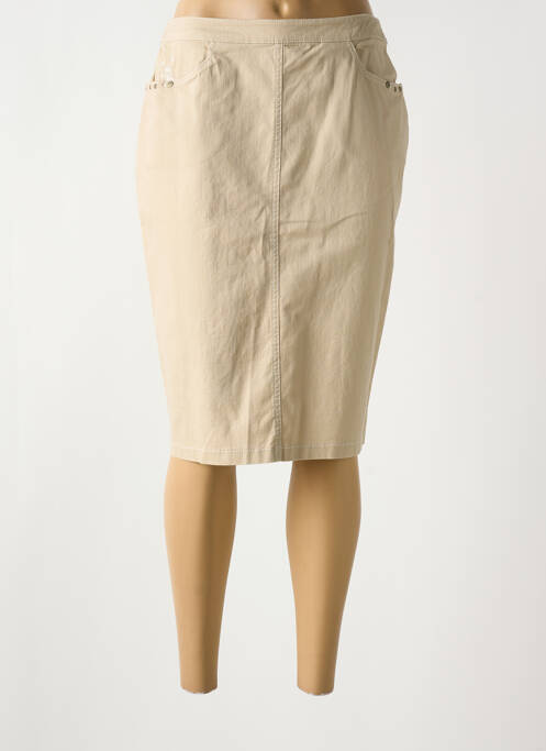 Fustă midi bej CHRISTINE LAURE femeie