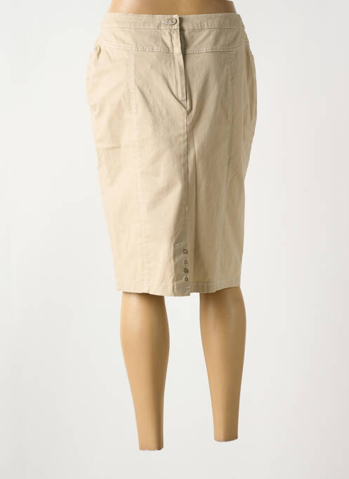 Fustă midi bej CHRISTINE LAURE femeie