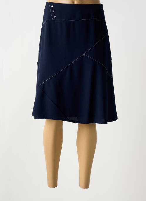 Fustă midi albastru CHRISTINE LAURE femeie