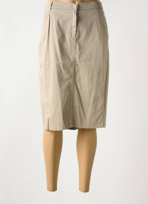 Fustă midi bej FRANCE RIVOIRE femeie
