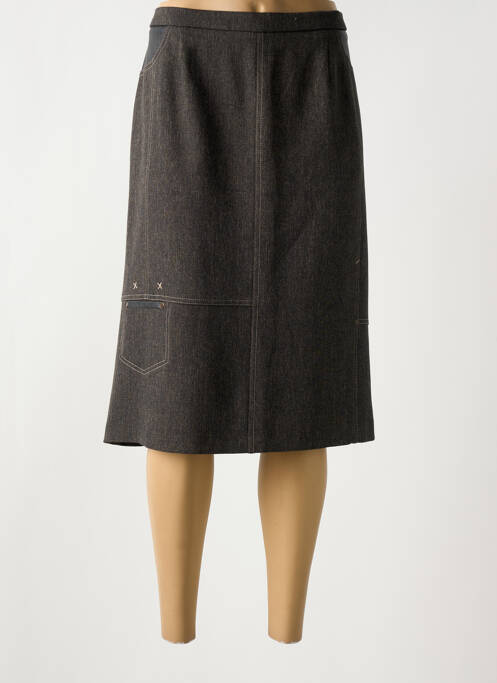 Fustă midi maro FRANCE RIVOIRE femeie