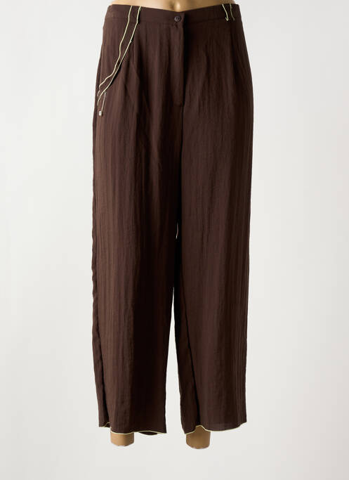 Pantalon 7/8 maro JEAN GABRIEL femeie