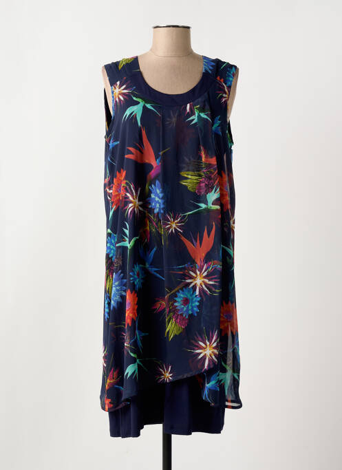 Rochie midi albastru CHRISTINE LAURE femeie