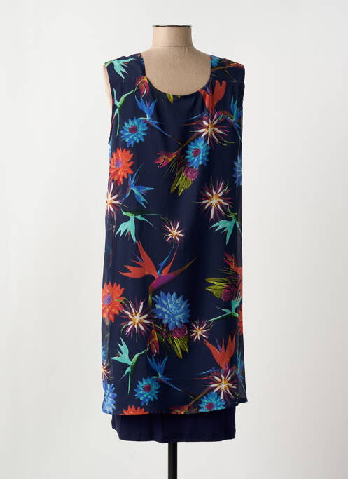 Rochie midi albastru CHRISTINE LAURE femeie