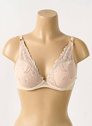 Sutien broderie top sutien modelat culoare piersică AUBADE femeie
