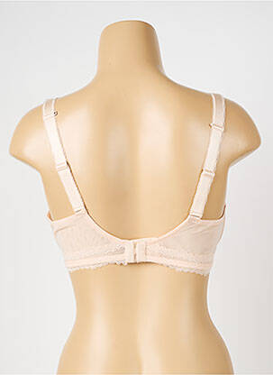 Sutien efect material satinat top sutien modelat culoare piersică SIMONE PERELE femeie