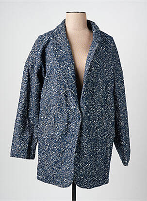 Palton lung albastru SIXTY SEVEN femeie