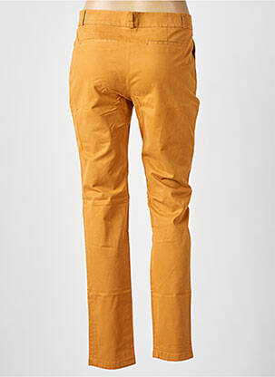 Pantalon chino țesătură poplin mărime normală maro LEON & HARPER femeie