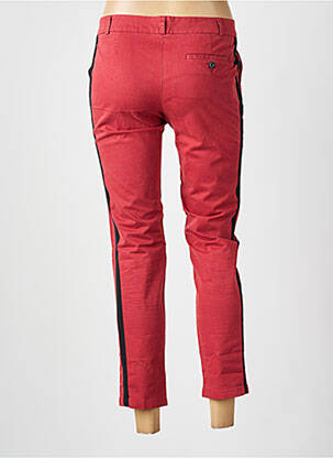 Pantalon chino broderie galoni laterali mărime normală roșu LEON & HARPER femeie