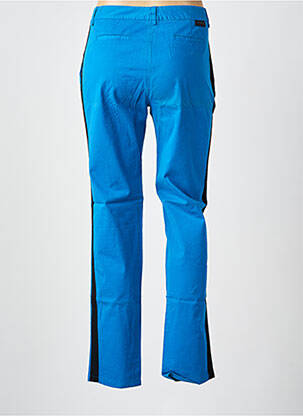 Pantalon chino broderie galoni laterali mărime normală albastru LEON & HARPER femeie