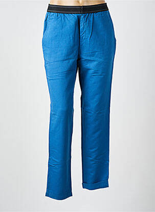 Pantalon 7/8 talie elastică mărime normală albastru LEON & HARPER femeie