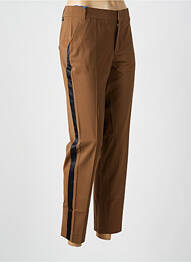 Pantalon 7/8 croială chino mărime normală maro LEON & HARPER femeie