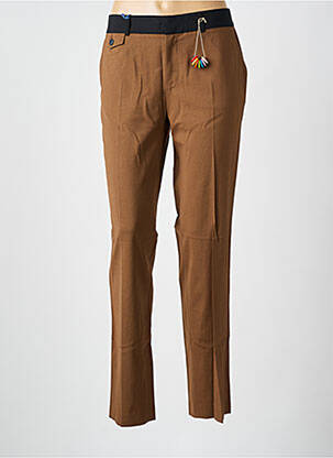 Pantalon chino buzunare maro LEON & HARPER femeie