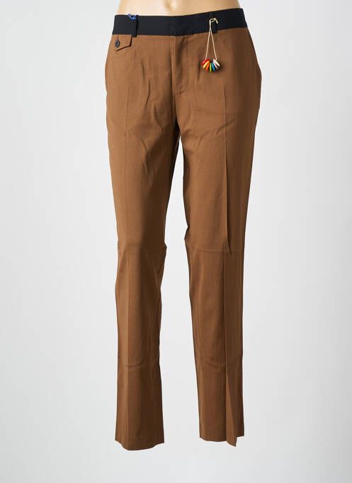 Pantalon chino maro LEON & HARPER femeie