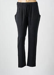 Pantalon drept talie elastică mărime normală negru LEON & HARPER femeie