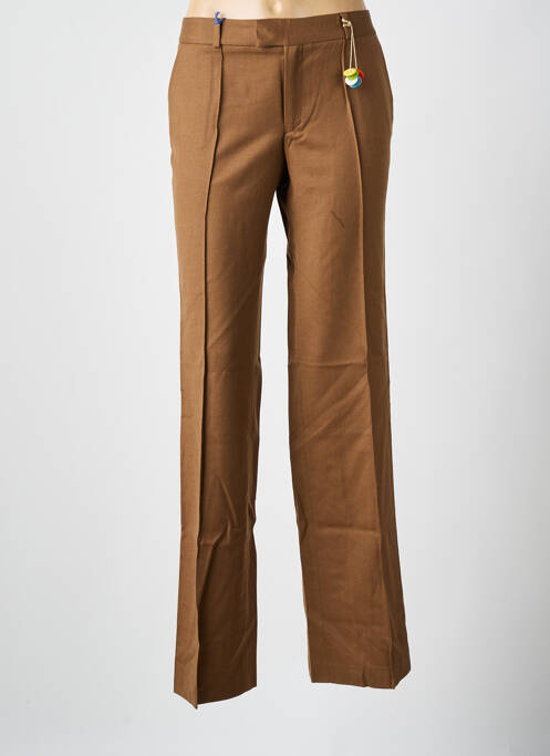 Pantalon drept maro LEON & HARPER femeie