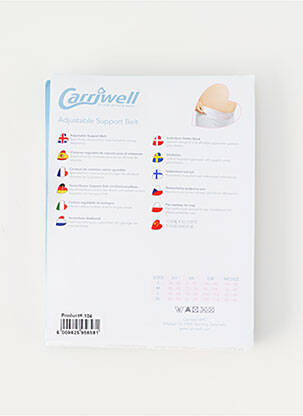 Curea cusături întărite alb CARRIWELL femeie
