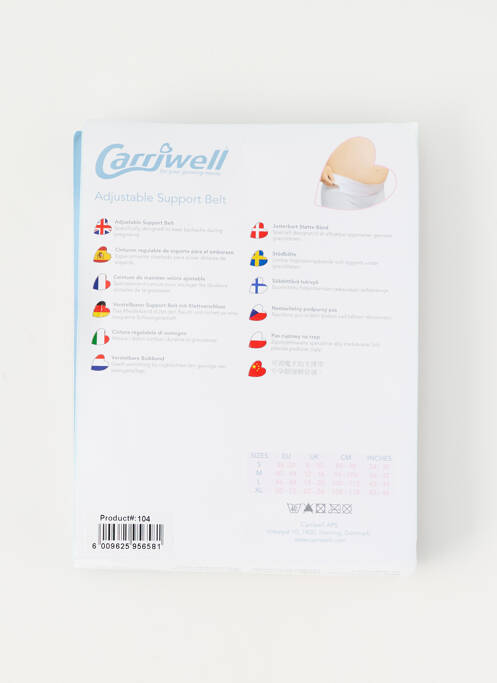 Curea alb CARRIWELL femeie