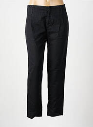 Pantalon drept închidere cu fermoar sub clapetă cu cârlig mărime normală negru LEON & HARPER femeie