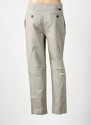 Pantalon drept talie cu cleme talie înaltă gri LEON & HARPER femeie