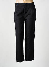 Pantalon drept talie cu cleme talie înaltă negru LEON & HARPER femeie