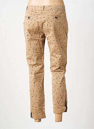 Pantalon chino țesătură poplin mărime normală maro LEON & HARPER femeie