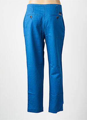 Pantalon drept talie cu cleme talie înaltă albastru LEON & HARPER femeie