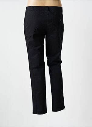 Pantalon chino broderie galoni laterali mărime normală negru LEON & HARPER femeie