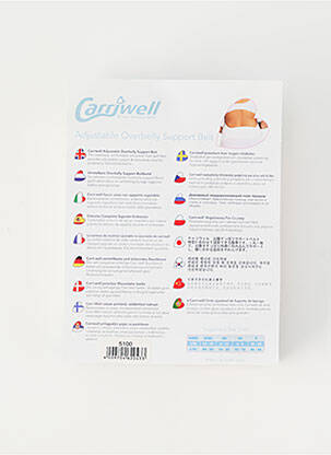 Curea cusături întărite alb CARRIWELL femeie
