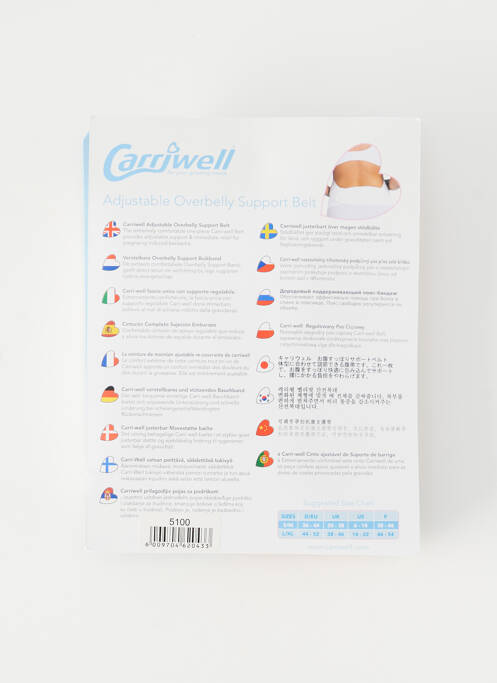 Curea alb CARRIWELL femeie