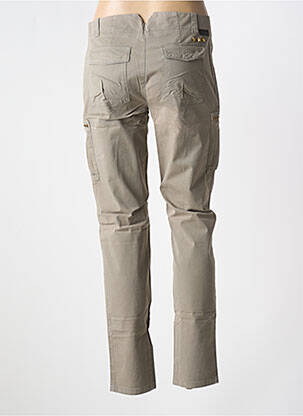 Pantalon slim țesătură poplin mărime normală gri LEON & HARPER femeie