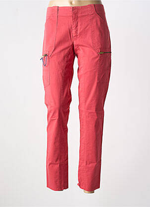 Pantalon slim țesătură poplin mărime normală roșu LEON & HARPER femeie